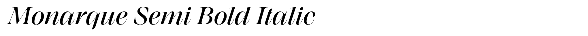 Monarque Semi Bold Italic image